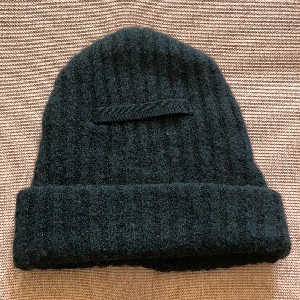 WESC Mohair and Wool Black Beanie